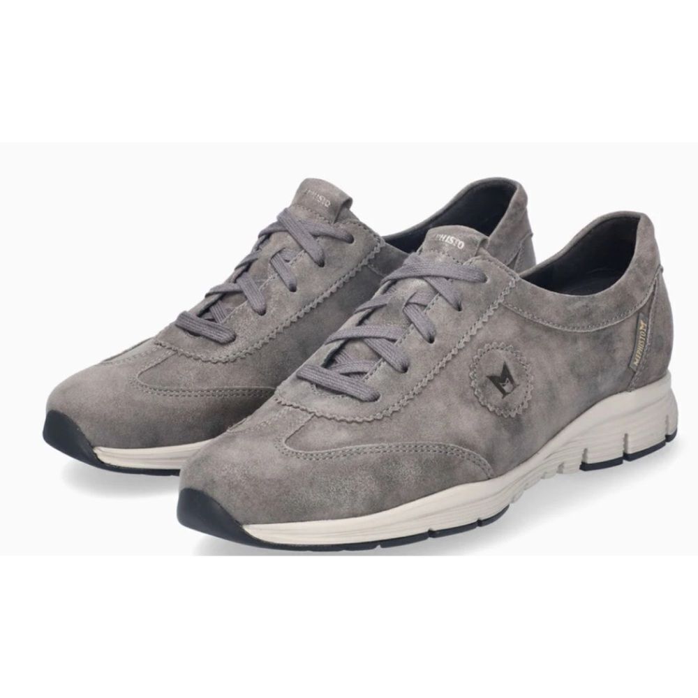 Mephisto Womens Yael Sneaker In Grey Monaco Size 7/ Excellent